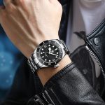 Steeldive SD1958 diver watch with black dial