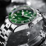 Steeldive 1958 green dial watch